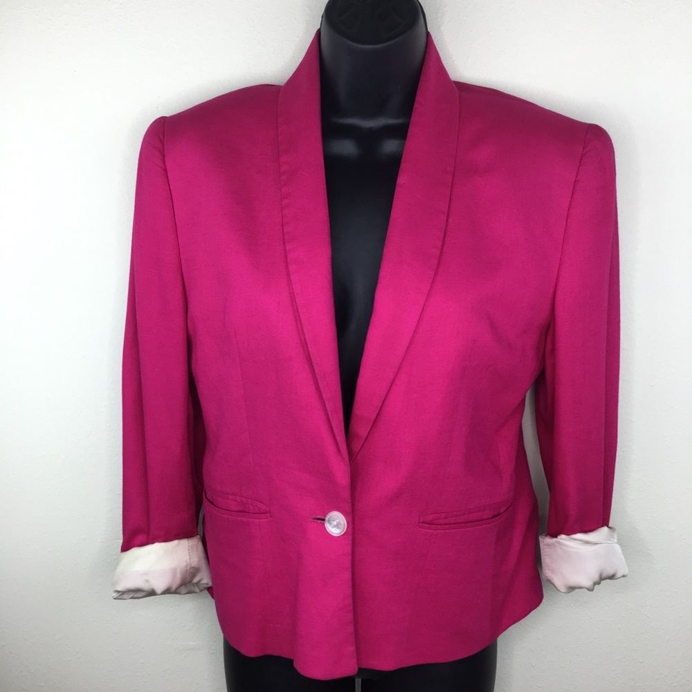 Barrie Pace LTD. Hot Pink Blazer- Size 4